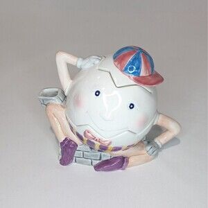 2 in 1 Sugar & Creamer Ceramic Humpty Dumpty Fitz & Floyd Omnibus Nursery Rhyme